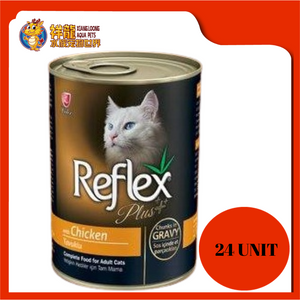 REFLEX PLUS CHICKEN CHUNK IN GRAVY 400G X 24 UNIT