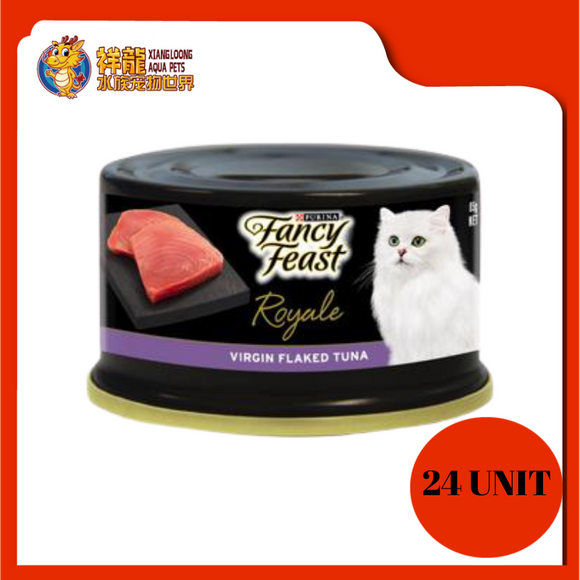 FANCY FEAST ROYALE VIRGIN FLAKED TUNA 85G X 24UNIT