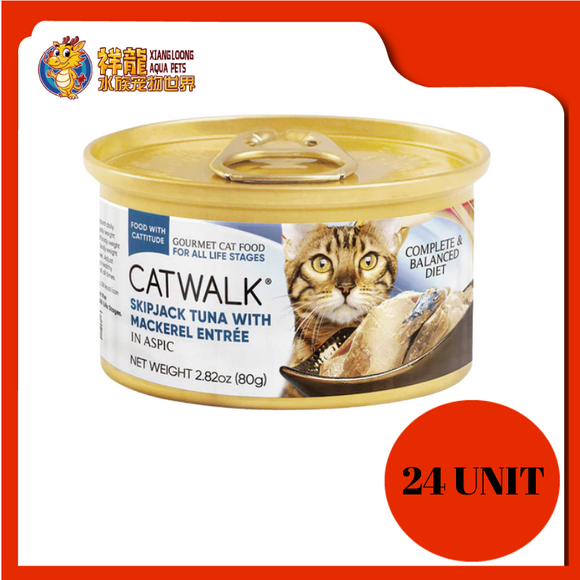 CATWALK SKIPJACK TUNA W/MACKEREL 24X80G