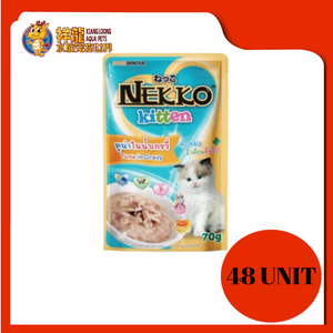 NEKKO KITTEN TUNA IN GRAVY 48X70G