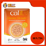 CATIT DIVINE CHICKEN WITH SALMON & PIMPKIN 18X75G