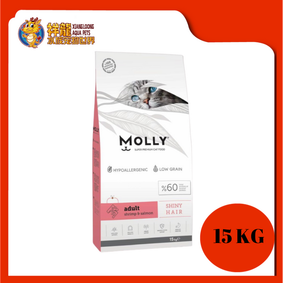 MOLLY ADULT CAT SHRIMP & SALMON 15KG