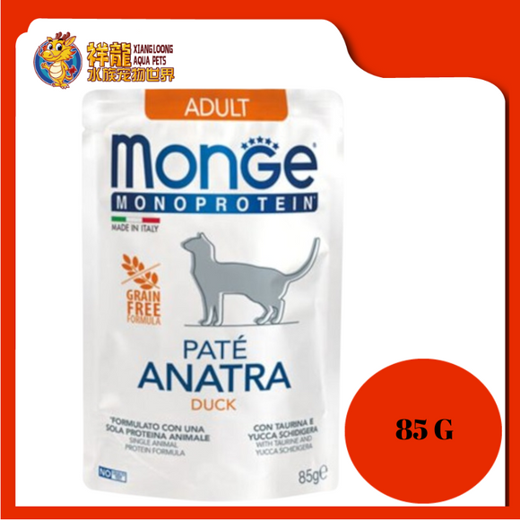 MONGE MONOPROTEIN ADULT PATE DUCK 85G