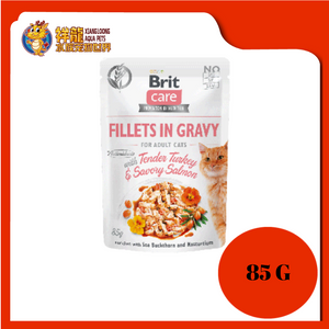 BRIT CARE GRAVY W TENDER TURKEY & SALMON 85G