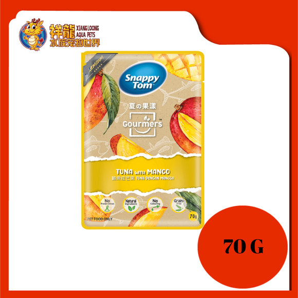 SNAPPY TOM GOURMERS TUNA WITH MANGO 70G