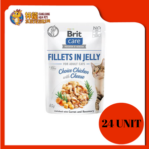 BRIT CARE JELLY CHICKEN & CHEESE 24X85G