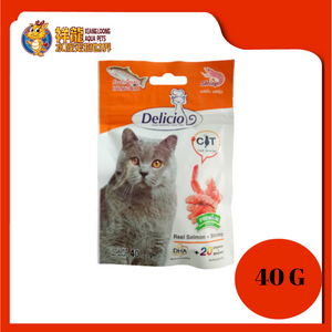 DELICIO CAT SALMON & SHRIMP 40G