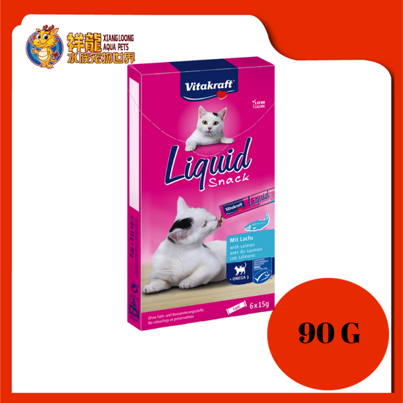 VITAKRAFT CAT LIQUID SNACK WITH SALMON 90G