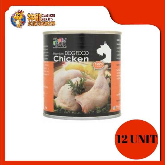 BARK PREMIUM DOG CAN FOOD (CHICKEN)-700G (DD130) (RM8.36 X 12 UNIT)