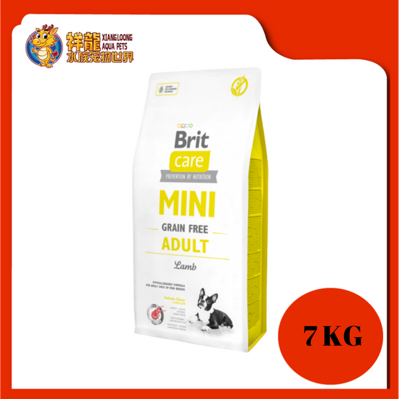 BRIT CARE GRAIN FREE MINI ADULT DOG FOOD (LAMB) 7KG