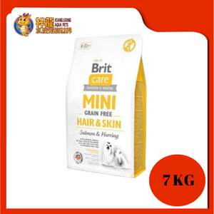 BRIT CARE GRAIN FREE MINI ADULT DOG FOOD (HAIR AND SKIN) 7KG