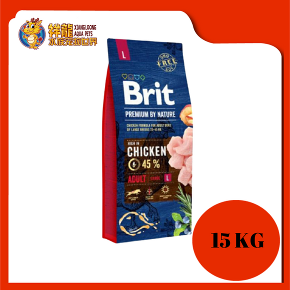 BRIT PREMIUM BY NATURE LARGE ADULT CHICKEN 15KG