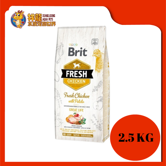 BRIT FRESH CHICKEN ADULT GREAT LIFE 2.5KG