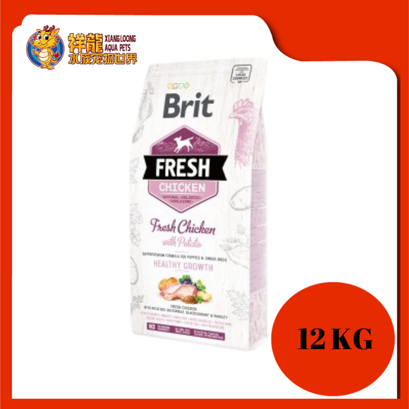 BRIT FRESH PUPPY CHICKEN HEALTHY GROWTH 12KG