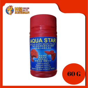 AQUA STAR BETTA & GUPPY MICRO PELLET 60G