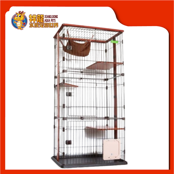 [BW]CAGE JYC853 W 3 TRAY,CAT DOOR & HAMMOCK