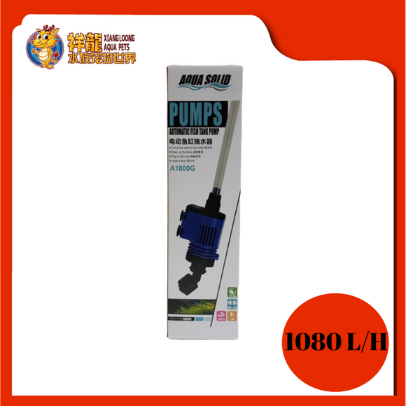 AQUASOLID A1800G AUTOMATIC FISH TANK PUMP