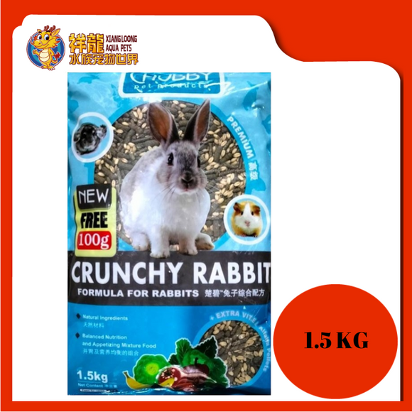 CHUBBY CRUNCHY RABBIT FOOD 1.5KG