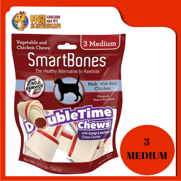 SMARTBONES DOUBLETIME BONES CHICKEN MEDIUM 3PCS