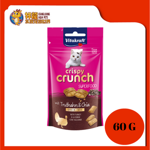 VITAKRAFT CRISPY CRUNCH TURKEY & CHIA 60G