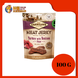 MEAT JERKY TURKEY & VENISON FILLET 100G