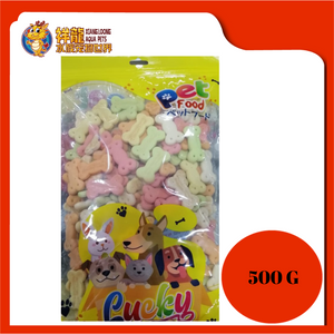 SPN LUCKY BISCUIT BONE MIX COLOUR 500G [BCM]