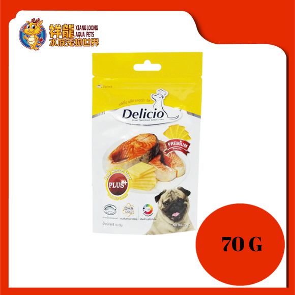 DELICIO REAL SALMON+CHEDDAR CHEESE 70G